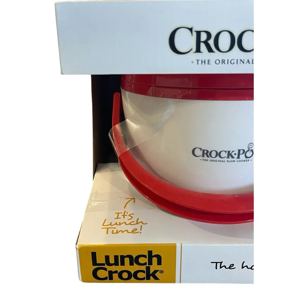 Crock-Pot Lunch Crock Food Warmer Red White SCCPLC200-R New Opened Box